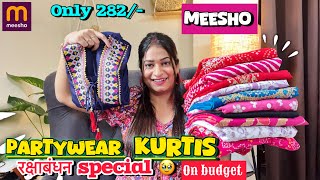 MEESHO RAKHSHABANDHAN SPECIAL KURTIS HAUL starting 282 only🥰 [upl. by Quinby880]