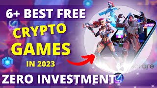 6 Best Play to Earn CryptoNFT Games with ZERO Investment In 2023 HINDI  FREE To Play NFT Games [upl. by Llevra]