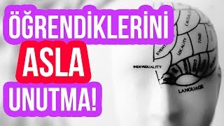 Öğrendiklerimizi Unutmamak için Ne Yapmalıyız  ⭐️ SİHİRLİ TEKNİK [upl. by Adamok]