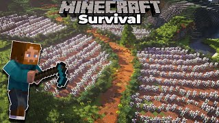 How to Build Awesome Custom Farmland in Minecraft 115 Survival 1 [upl. by Arretal866]