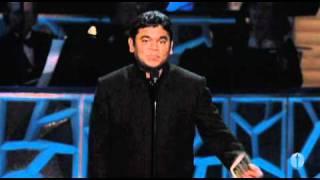 AR Rahman Winning Original Score  81st Oscars 2009 [upl. by Pudendas]