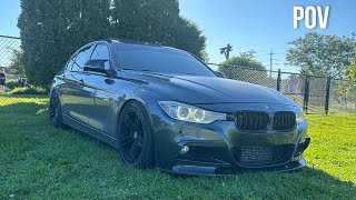 BMW F30 ASMR  POV Drive  PopsampBangs  Day in Life  BMW Owner [upl. by Hooke]