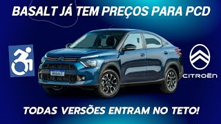 BASALT PARA PCD LANÇAMENTO DA CITROËN TEM DUAS ISENÇÕES E BÔNUS [upl. by Banquer]