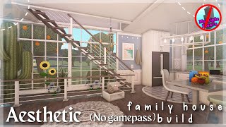 20K BLOXBURG AESTHETIC FAMILY HOUSE BUILD 2STORY NO GAMEPASS [upl. by Melinde558]