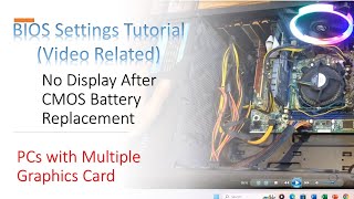 Troubleshooting Display Issues after Changing CMOS Battery  Fixing BIOS Settings [upl. by Audsley]