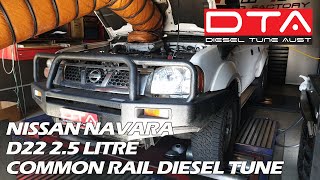 DTA Dyno Tuning Results  Nissan Navara D22 25L [upl. by Assenat]