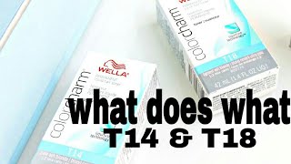 Wella T18 and T14what does what [upl. by Saxet]