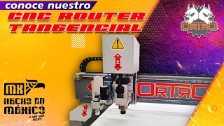 CNC 1830 ORTRO Router y Cortador Tangencial Knife Corte de Coroplast y Trovicel [upl. by Tracee]