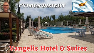 Vangelis Hotel amp Suites Protaras Cyprus  A Tour Around [upl. by Nyrhtak302]