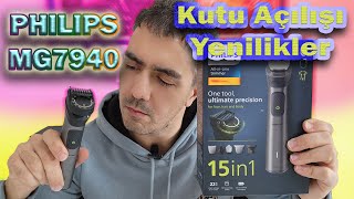 Philips MG794015  Şarjlı Saç Sakal Traş Makinesi  YüzSaçVücut MG795015 [upl. by Kolk982]