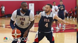 Watch NBA stars learn theyve made the US Olympic team  Paris Olympics  NBC Sports [upl. by Chemosh270]