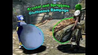 Skyrim Devourment Krystal and Spriggans Chubby Gluttonous Rampage [upl. by Resor]