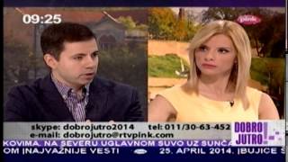 Dr Nikola Sekularac TVPink 25 04 2014 [upl. by Noirred]