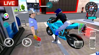 ✅🔴LIVE NEW🔴Crazy police Car Hyundai i20N in The gas station3D Driving Class Simulation gameplays [upl. by Elleneg613]