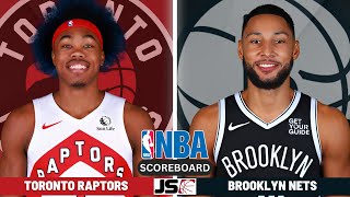 Toronto Raptors Vs Brooklyn Nets  NBA Live Play By Play Scoreboard 2024 [upl. by Tisbee]