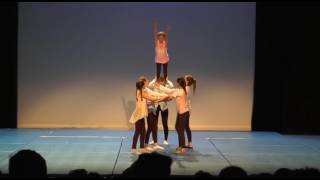 Spectacle dAcrosport et arts du cirque UNSS Yonne 2017 Dirty dancing collège Paul BERT [upl. by Norabel]