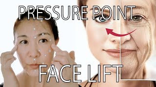 NATURAL FACE LIFT USING PRESSURE POINTS Erase your sagging facial muscles Easy to follow [upl. by Siberson575]