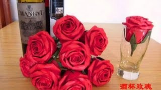 origami rose instructions step by step [upl. by Ecnaret716]