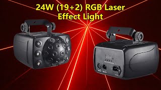 24W 192 RGB Laser Effect Light [upl. by Olegnaleahcim]