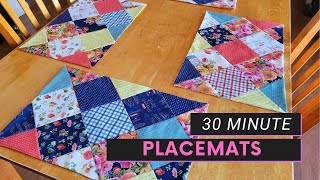 Easy springtime quilted placemats [upl. by Iarised638]