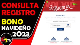 🔴EN VIVO  PLATAFORMA DE CONSULTA Y REGISTRO DEL BONO NAVIDEÑO 2023 [upl. by Gemma]