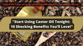 Start Using Castor Oil Before Sleep 10 Astonishing Benefits You Never Knew [upl. by Einaeg178]