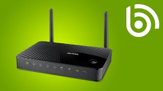 ZyXEL NBG419N v2 WiFi Router Introduction [upl. by Obau]