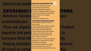 Intrinsic Semiconductor and Extrinsic Semiconductors  information ℹ️🗄️ [upl. by Trubow]