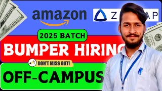 Freshers Hiring  Amazon Hiring 2025 Batch SWE Intern  Zeotop is Hiring 2025 SWE Internshiphiring [upl. by Ailefo]