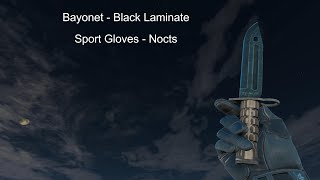 BLACK KNIFE  GLOVE COMBO IN CS 2 [upl. by Eninotna]