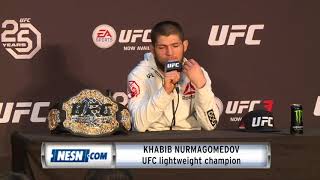 Khabib Nurmagomedov Full UFC 223 Press Conference [upl. by Nickey]