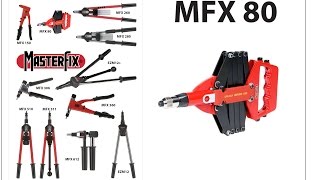 Masterfix MFX80 setting a rivet [upl. by Nessim263]