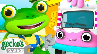 Ice Cream For All  Gecko’s Garage  Kids Road Trip  Kids Songs and Stories [upl. by Altman]