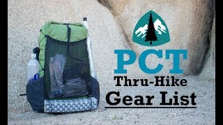 PCT ThruHike Gear List FINAL [upl. by Senskell220]