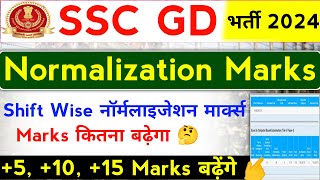 SSC GD Normalization Marks 2024  SSC GD Normalized Score 2024  SSC GD कितने Marks बढ़ेंगे [upl. by Plossl]