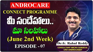 మీ సందేహాలు మా సలహాలు  QA June 2nd Week  Dr Rahul Reddy  Androcare Andrology Clinic [upl. by Anilag]