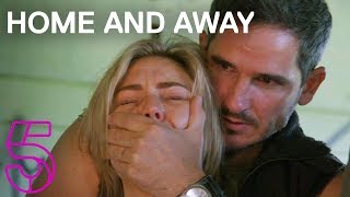 Robbo Saves Jasmine From Her Kidnappers  Home and Away  Channel 5 [upl. by Omissam]