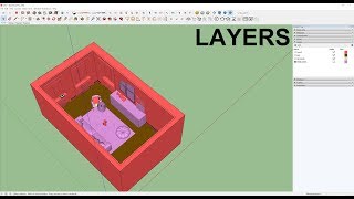 09  Curso Sketchup  Layers [upl. by Jami]