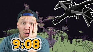 The Minecraft World Record Speedrun is insane 908 [upl. by Orodoet]