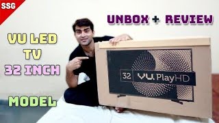 Vu 80cm 32 inch HD Ready LED TV 32K160M Unboxing And review INDIA [upl. by Elleirbag]