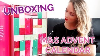 MARKS AND SPENCER ADVENT CALENDAR 2018 UNBOXING  PAULA HOLMES [upl. by Fontes837]