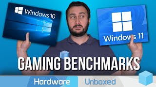 Windows 10 vs Windows 11 Gaming Benchmarks 7700X 7800X3D 12700K 14700K [upl. by Ariela]