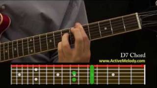 How To Play a D7 Chord On The guitar [upl. by Odlavu]