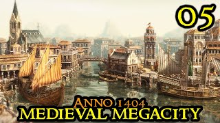 PATRICIANS  Anno 1404 MEGACITY  HARD amp IAAM Mod  City Builder Part 05 [upl. by Idnar]