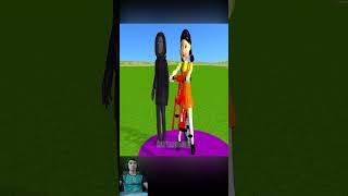 Scary Teacher 3D vs Squid Game Bicycle Wheels Saw Cutting Watermelon Level Max Challenge shorts [upl. by Butta804]