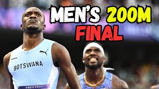 Letsile Tebogo SHOCKED Noah Lyles  200m FINAL Olympic Games Paris 2024 [upl. by Alix]