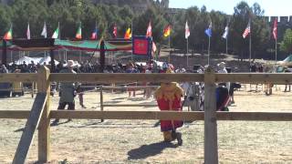 Combate 1vs1  Espada corta y escudo  Combate Medieval Castillo de Belmonte  Cuenca [upl. by Ereveneug]