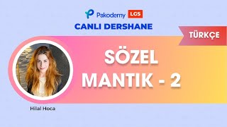 LGS  Türkçe  Sözel Mantık 2 [upl. by Ailes691]