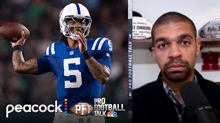 Anthony Richardson displaying traits the Colts are excited about  Pro Football Talk  NFL on NBC [upl. by Annayak]