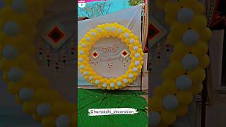 Haldi ceremony decoration Ideas butiful vairal youtubeshorts decoration [upl. by Strephon]